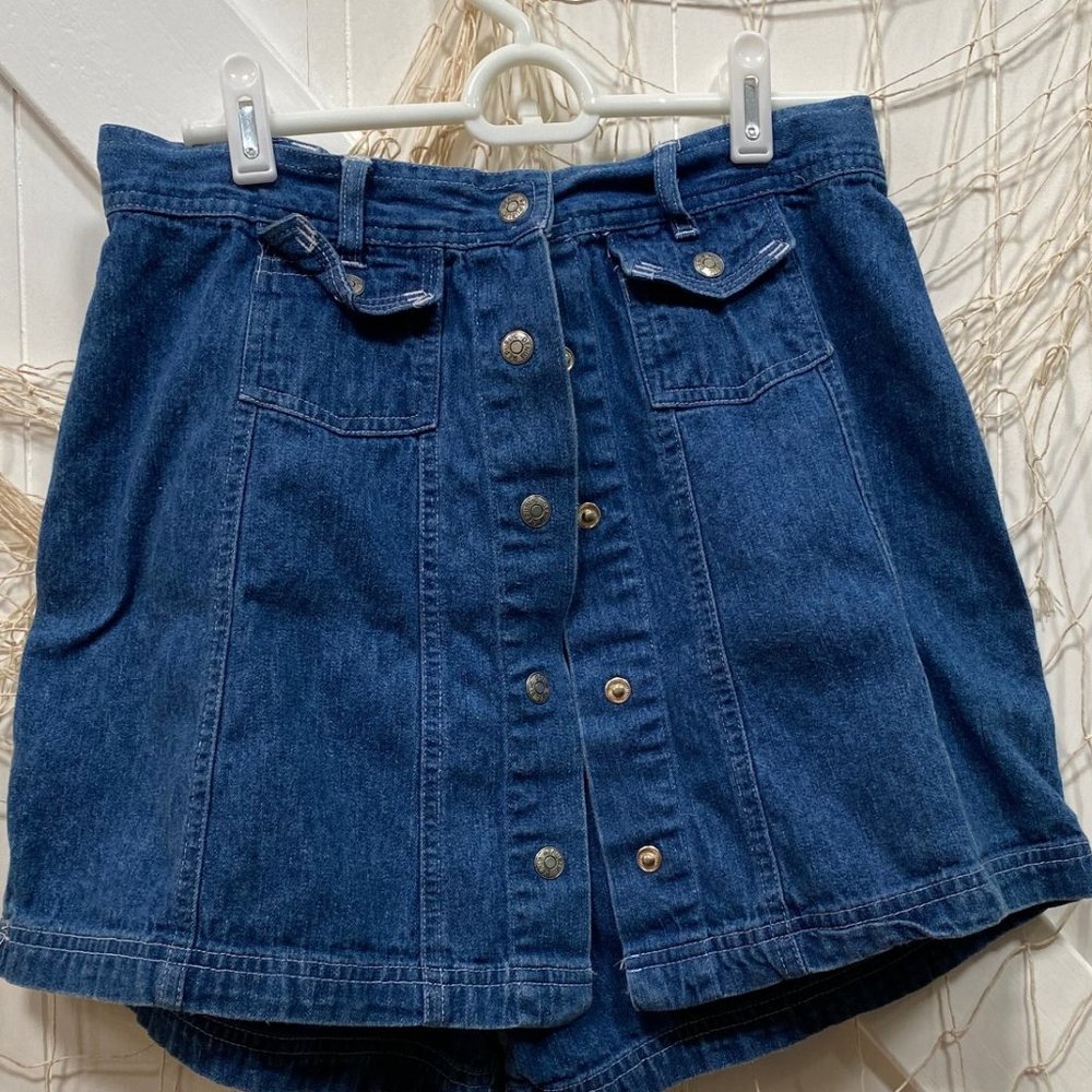 Blue Denim Skort